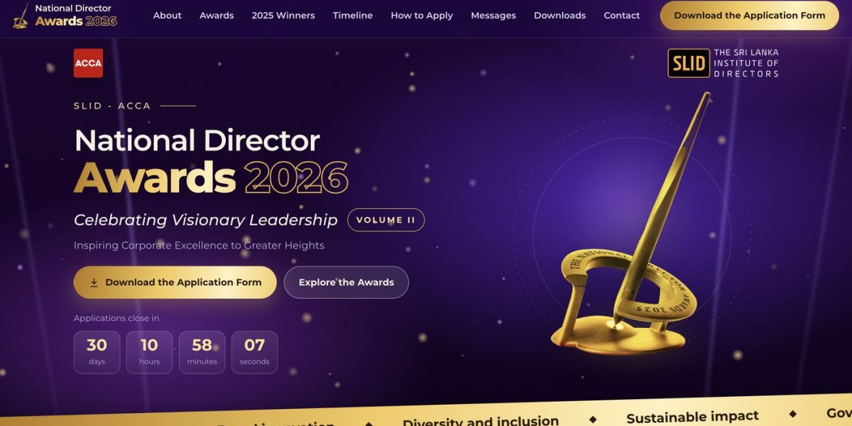 National Director Awards 2026 website designed by BlueShark