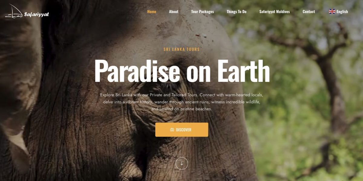 Safariyyat website designed by BlueShark